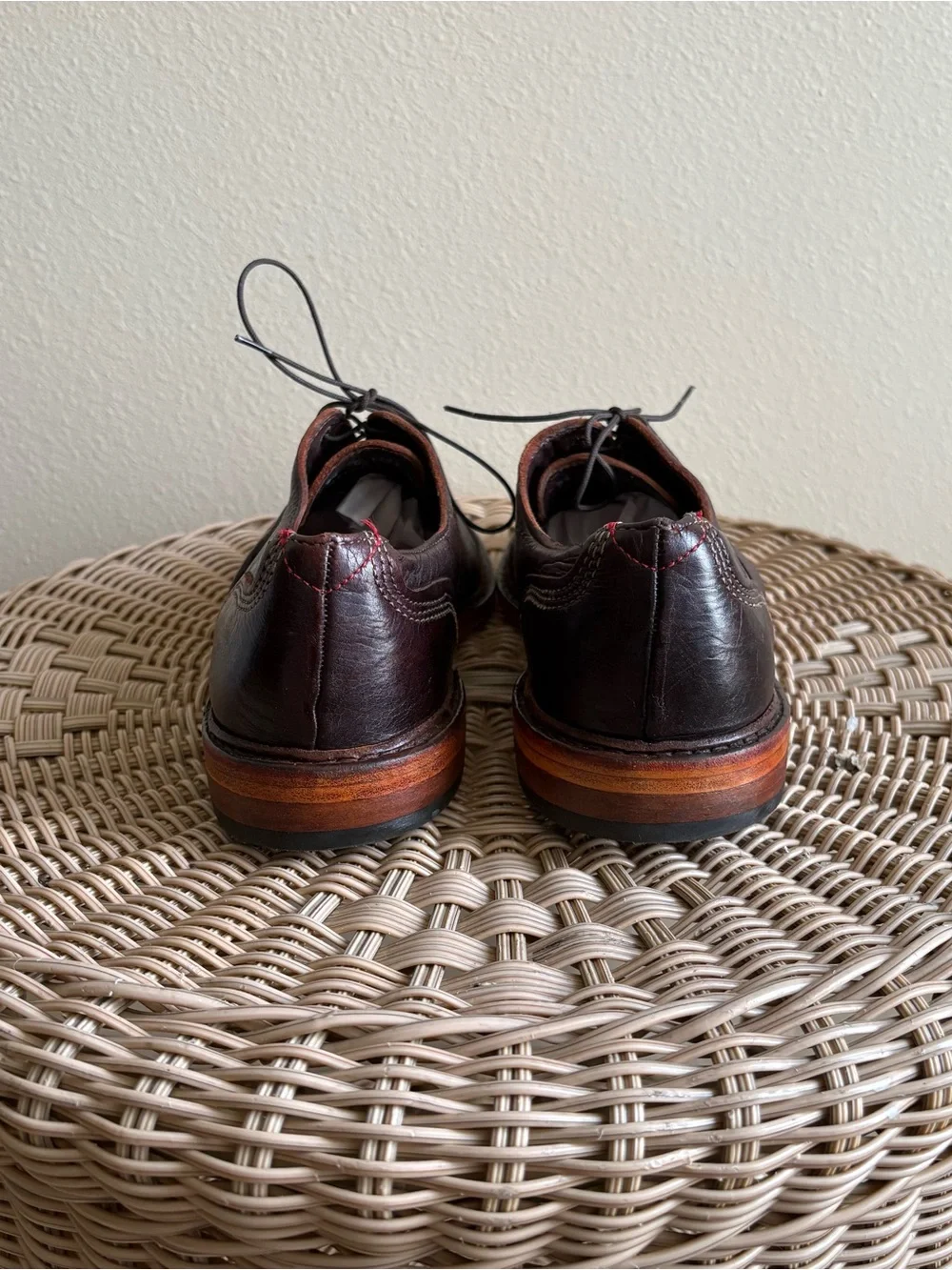 Allen Edmonds Overlord Brown Kudu Leather Oxford Shoes Men Size 9.5D
